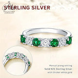 S925 Silver Gemstone Ring with Brilliant Cut Moissanite Stones More Choices Of Color Elegant & Stylish Jewelry for Women