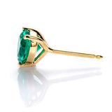 Heart Shaped Stud Earrings Lab Grown Gemstones Ruby Sapphire Emerald S925 Sterling Silver GRA Certificate Charms Birthday Gift