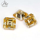 Luxury Multicolor Moissanite Gemstones  Asscher Cut Loose Diamonds  Perfect for Rings Earrings & Pendant Making