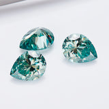 Multicolor Pear Shape Moissanite Diamond Wholesale Loose Stones Lab Grown for Gemstone Charms Engagement Jewelry GRA Certificate