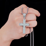 Dazzling Moissanite Hip-hop Cross Necklace - Hypoallergenic Choice for Easter Gifting to Family For Both Men and Women