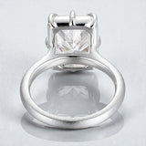 Radiant Cut Ring with 5CT D Color Moissanite Diamond 10k 14k 18K Gold Plated 925 Silver for Women Man Engagement Wedding Jewely