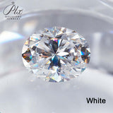 Sparkling Multicolor Moissanite Oval Cut 8Hearts 8Arrows Brilliant Facets Exquisite Loose Gemstones for Jewelry Crafting