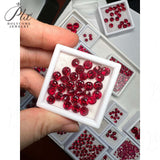Loose Round Synthetic Ruby 0.12-3.85CT Wholesale Suitable For DIY Various Jewelry Can Be Used As A Gift