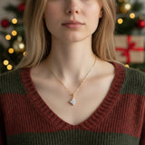 Princess Cut Classic Necklace 1/2/3CT D Color Moissanite S925 Plated White Yellow Rose Gold Chain for Engagement Chrisrmas Charm