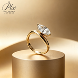 Lab Grown Diamond Ring 1-2ct 925 Sterling Silver 14k 18k IGI Certified Marquise Cut Hypoallergenic Wedding Ring Engagement Ring Factory Direct Sale Daily Wear Commuter‑Friendly
