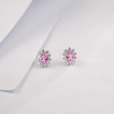 0.8-1.5CT Lab Grown Gemstone Stud Earrings 925 Sterling Silver Material Screw Back Design Suitable for Halloween/Christmas Gifts