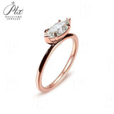 Marquise Ring 10K 14K 18K Gold S925 6prongs Moissanite Diamond D Color VVS1 Clarity for Woman Wedding Birthday Gift Party Charms