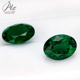 Loose Multi-Size Oval Zambian Emeralds To Create Hypoallergenic DIY Earrings Which Are Ideal As Christmas Gifts For Loved Ones