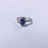 Gemstones Ring Oval Cut Lab Grown Ruby Sapphire Columbia Padparadscha 925 Silver Anniversary Gifts Charms Jewelry for Woman