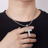 Dazzling Moissanite Hip-hop Cross Necklace - Hypoallergenic Choice for Easter Gifting to Family For Both Men and Women