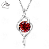 Women's 925 Sterling Silver Necklace 1.0ct D Color VVS1 Moissanite Halo Pendant Passes Diamond Tester Jewelry Gift