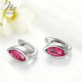 1CT Marquise Earrings D Color Moissanite/Ruby/Colombian 10k 14k S925 Plated Gold Ear Stud for Woman Engagement Christmas Party