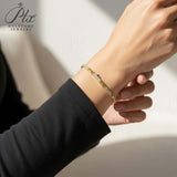 1mm Double-Row Round D-Color Moissanite Tennis Bracelet S925 Silver Plated With Yellow Gold First Choice For Gifting