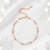 Moissanite Curve Wave Bracelet Adjustable Chain Chic Women’s Jewelry Subtle Sparkle Minimal Design Everyday Wear