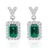 Customized Earrings Emerald Princess Ruby Sapphire Colombia Padparadscha S925 Styles Ear Studs for Thanksgiving Christmas Gift