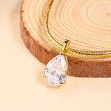 8-16 CT Custom Necklace Pear Cut Moissanite White 925 Sterling Silver Jewelry High-Quality Premium Christmas Gift Hypoallergenic