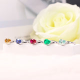 S925 Ring With 3CT Pear Shaped Moissanite D Color/Ruby/Sapphire/Colombian Emerald /Zambian Emerald VVS1 Clarity Customized For Banquet & Festival Gifts