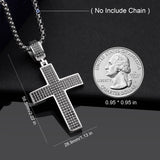Dazzling Moissanite Hip-hop Cross Necklace - Hypoallergenic Choice for Easter Gifting to Family For Both Men and Women