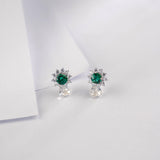 0.8-1.5CT Lab Grown Gemstone Stud Earrings 925 Sterling Silver Material Screw Back Design Suitable for Halloween/Christmas Gifts