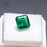 0.13-1.75ct Loose Multi-Size Asscher Zambian Emeralds Can Be Used As Raw Materials For DIY Jewelry Rings Necklaces Earrings Etc Hypoallergenic