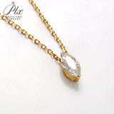 Marquise Cut Moissanite Pendant Necklace Women Only Gifts For Festivals And Anniversaries