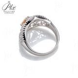 Vintage Pear Cut Champagne Moissanite Ring Women Only Gifts For Festivals And Anniversaries