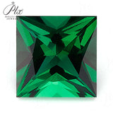 Hypoallergenic DIY Jewelry Loose Multi-Size Princess-Cut Zambian Emeralds Are Perfect And They Can Also Be Packaged As Christmas Gifts