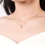 Marquise Cut Moissanite Pendant Necklace Women Only Gifts For Festivals And Anniversaries