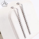 Lab Grown Diamond Handmade Tassel Pendant Earrings 10K 14K 18K Gold DEF VVS Luxury Timeless High‑End Jewelry for Daily Banquet Wear Wedding Anniversary Gift