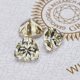 Lab Grown Loose Moissanite Diamond Wholesale Multicolor Trillion Shape VVS1 Clarity for Gemstone Making GRA Certificate Beads