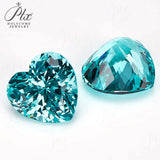 Heart Cut Lab-Grown Paraiba Loose Stones - Wholesale Price Romantic Gift Choice
