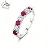 S925 Silver Gemstone Ring with Brilliant Cut Moissanite Stones More Choices Of Color Elegant & Stylish Jewelry for Women