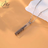 Moissanite Cubic Pendant Necklace VVS1 D Color 35mm  for Women Man S925 Sterling Silver Luxury for Lady GRA Gift Jewelry Custom