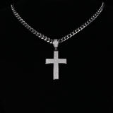 Dazzling Moissanite Hip-hop Cross Necklace - Hypoallergenic Choice for Easter Gifting to Family For Both Men and Women