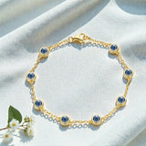 Moissanite Bracelet with 2.4CT D White/Black/Vivid Blue/Green Round Moissanite 925 Silver Plated Gold Women Man Party Gift Daily