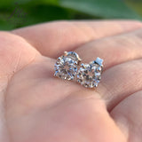 Classical Style 4 Claws Setting Round Brilliant Cut Moissanite Ear Studs D Color Moissanite Ear Jewelry