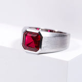 Moissanite Lab Grown Gemstone Ring Asscher Cut Moissanite Ruby Sapphire Colombian S925 Woman Man Anniversary Party Daily Charms