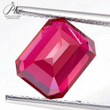 Jewelry Raw Material Wholesale - Multi-Size Emerald-Cut Lab-Grown Ruby