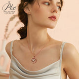 925 Sterling Silver Gold-Plated Octagonal Star Compass Pendant Necklace with D/VVS1 Grade Moissanite Exquisite Women's Jewelry