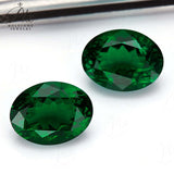 Loose Multi-Size Oval Zambian Emeralds To Create Hypoallergenic DIY Earrings Which Are Ideal As Christmas Gifts For Loved Ones