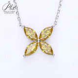 Horseshoe Clover Plated Moissanite Earrings & Necklace - Classic Design Daily Wear Hypoallergenic Ideal Gift