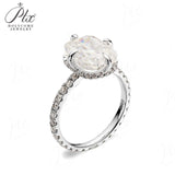Cushion-Cut Moissanite Ice-Flake Cut Ring 10K/14K/18K Gold Classic Design Sparkling Engagement & Wedding Jewelry Gift