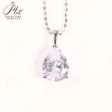 8-16 CT Custom Necklace Pear Cut Moissanite White 925 Sterling Silver Jewelry High-Quality Premium Christmas Gift Hypoallergenic