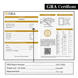 Wholesale Price Moissanite Stone Emerald Cut D Color Blue Green  VVS1 with GRA Certificate 0.5ct-10ct Gemstones