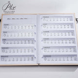 CUSTOM ZIRCON SETS - COMPARISON CHART FOR VARIOUS SHAPES AND SIZES SUITABLE FOR JEWELRY TOOLS