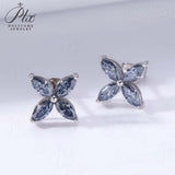 Horseshoe Clover Plated Moissanite Earrings & Necklace - Classic Design Daily Wear Hypoallergenic Ideal Gift