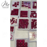 Loose Round Synthetic Ruby 0.12-3.85CT Wholesale Suitable For DIY Various Jewelry Can Be Used As A Gift