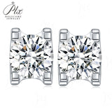 Fashion Style Round Brilliant Cut D Color Moissanite Earstuds Moissanite Ear Jewelry