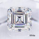 Luxury Multicolor Moissanite Gemstones  Asscher Cut Loose Diamonds  Perfect for Rings Earrings & Pendant Making